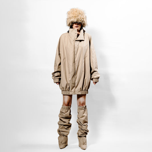 Youhan Jacket Beige - Front view