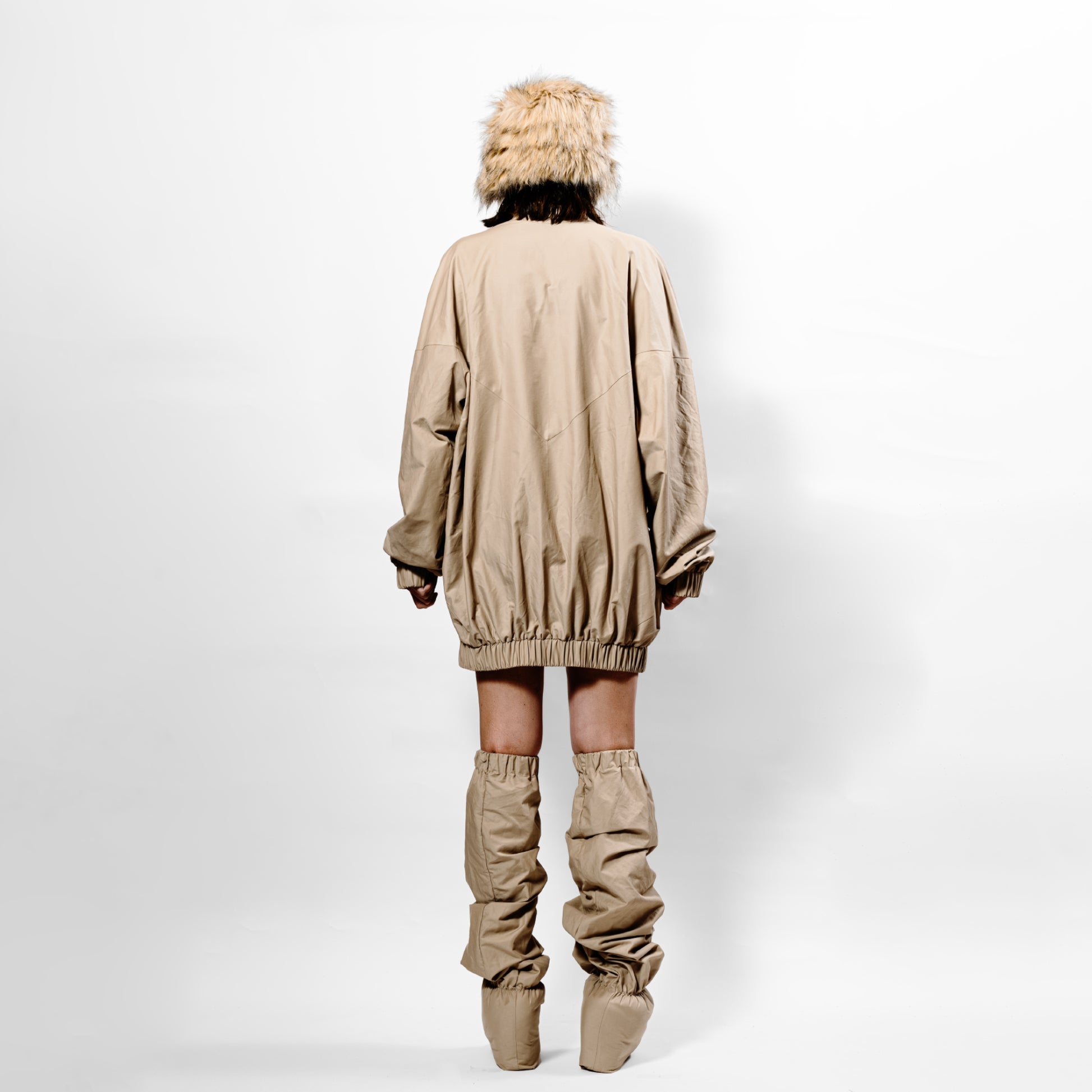 Youhan Jacket Beige - Back View