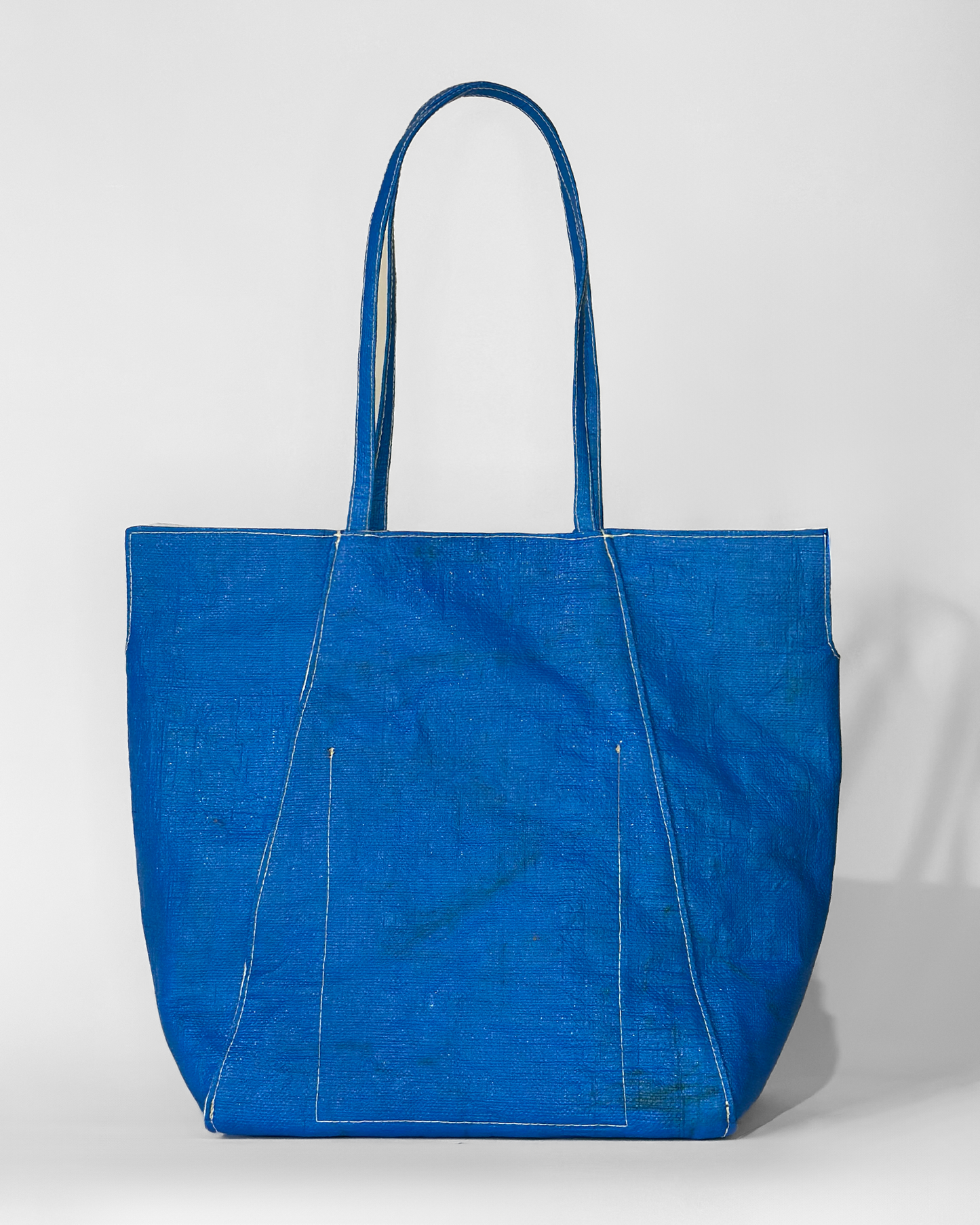 Chucker Tote Blue Aster - Back View Recycled Material