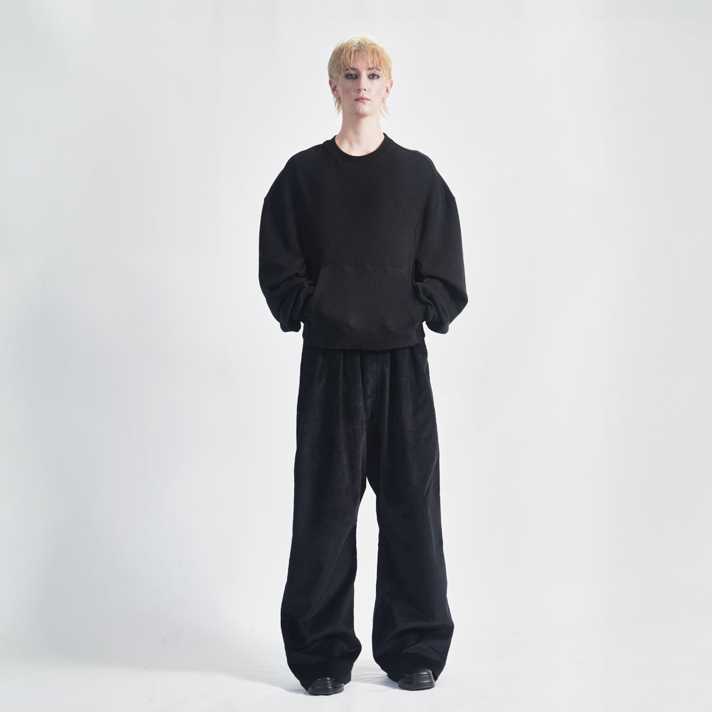 Hoffman Crewneck in Black Oversized Fit 100 Cotton Jumper adrionatelier