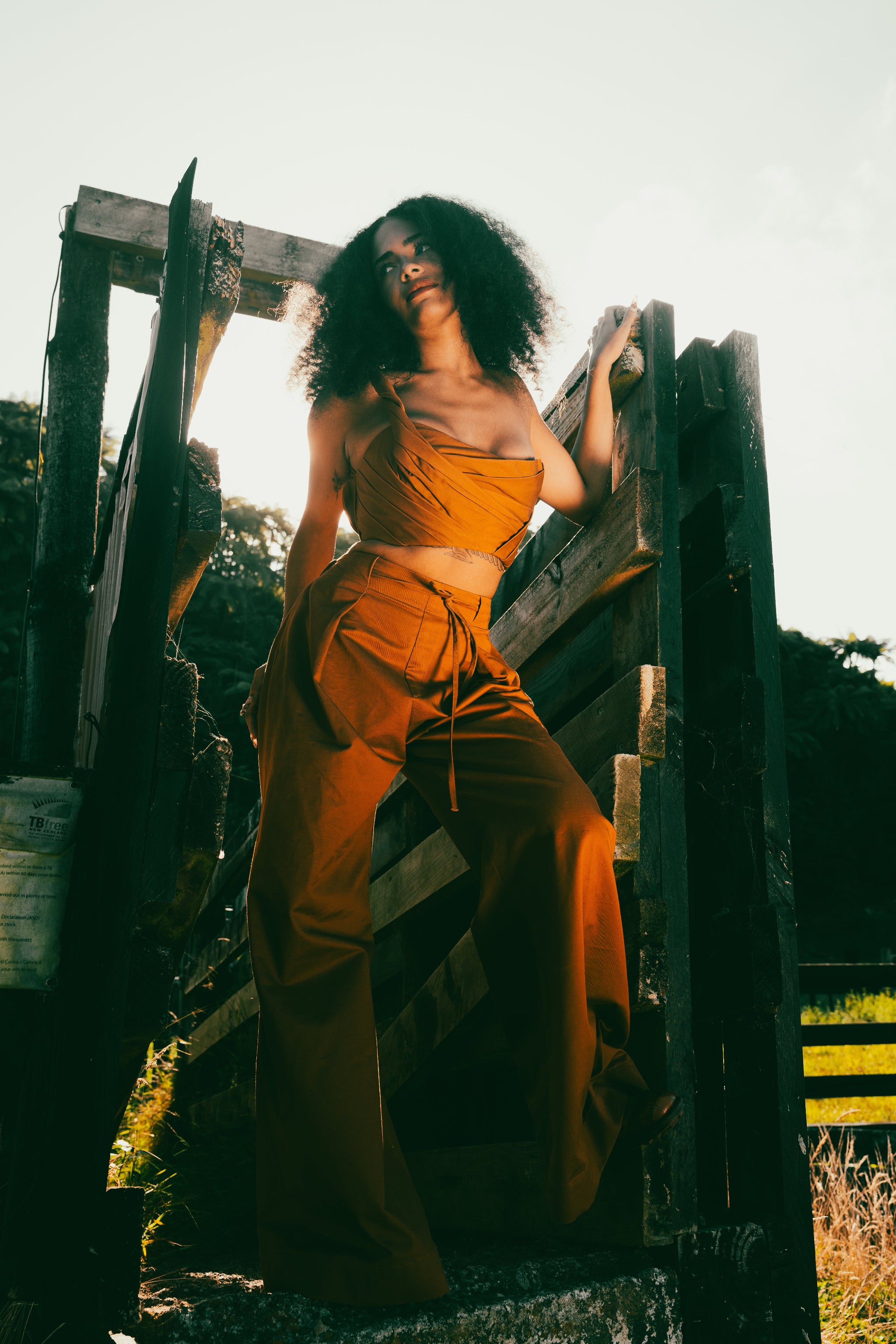 Brat Doll pant - Burnt Ochre Campaign 