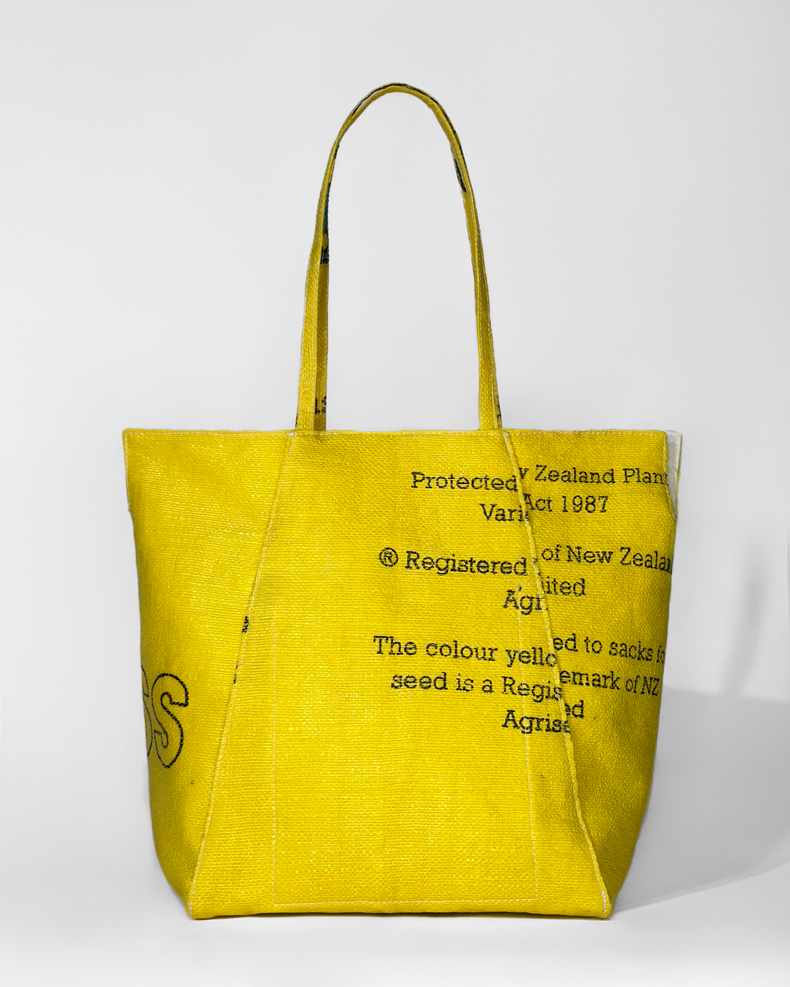 Chucker Tote Cyber Yellow - Back View Recycled Material