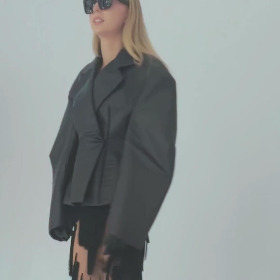 fitted hybrid jacket 360 view